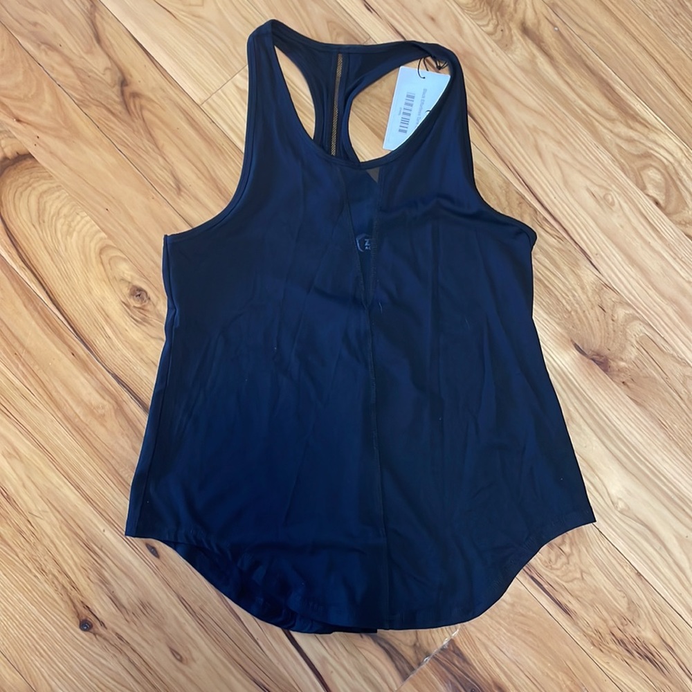 ZYIA XL Black Effortless Tank- Long